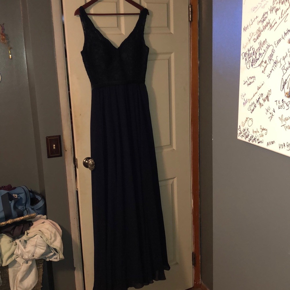 Navy blue bridesmaid dress